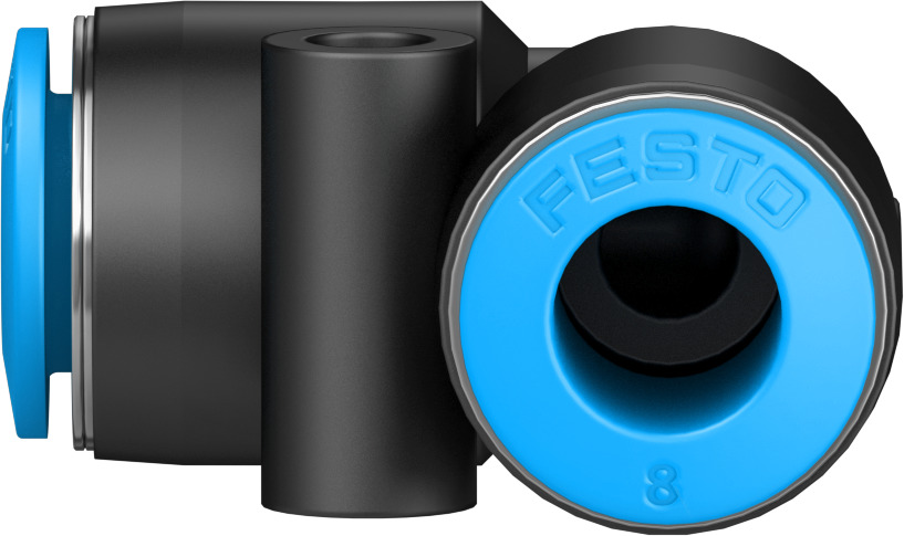Push-in L-connector
