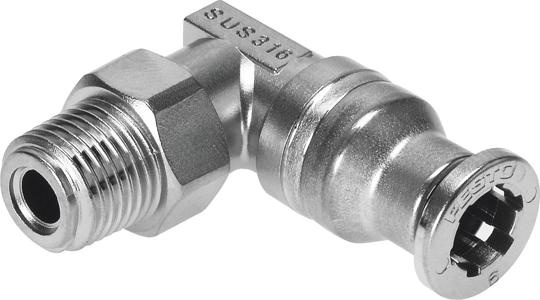 Buy Push in fitting, stainless steel, inches CRQS online Festo USA