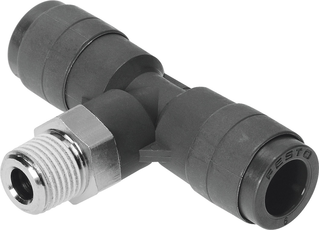 Push-in T-fitting
