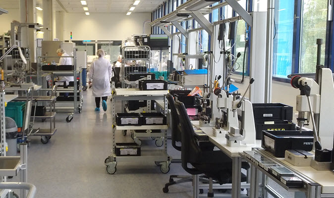 Production facility which meets ISO certification requirements – requirements are derived from the product/application depending on the outcome of the risk management process.