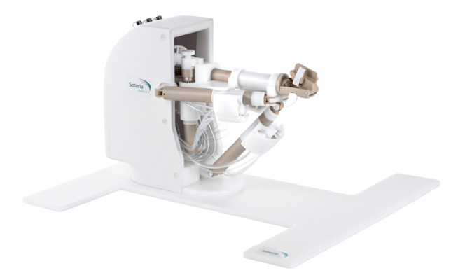 Precise diagnosis: the RCM robot system from Soteria Medical supports targeted biopsies of tumour tissue in the prostate gland.