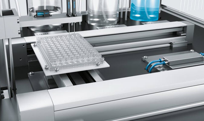 Transport of the microplate
