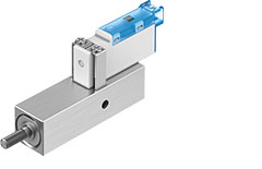 IVD: Solenoid valve with compact cylinder
