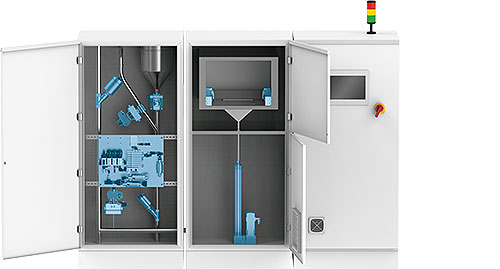 Additive manufacturing in the powder bed machine