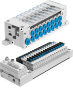 Weight-optimised valve terminals