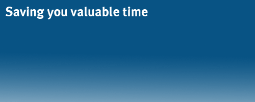 Saving valuable time