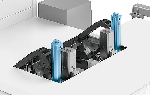 Pneumatics in balancer applications to compensate for electrical vertical movements