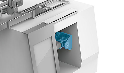 Checking the correct position of the workpieces