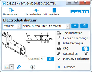 Quick Search assiste avec efficacité dans l’accès aux informations techniques et aux prix. Rapide et confortable.