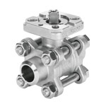 Process valve VZBA in stainless steel design