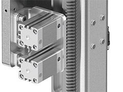 Pneumatic locking unit