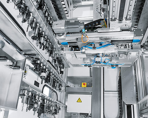 On the machine tool